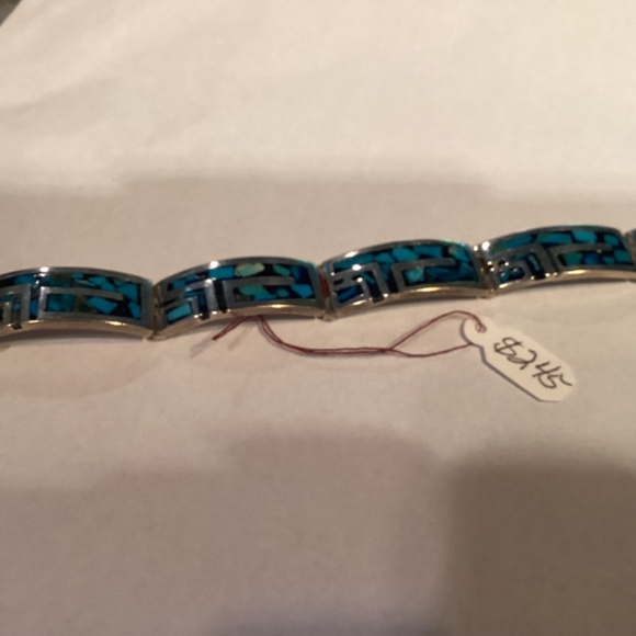 Turquoise BRACELET. Sterling stunning design. Must see - Picture 4 of 12